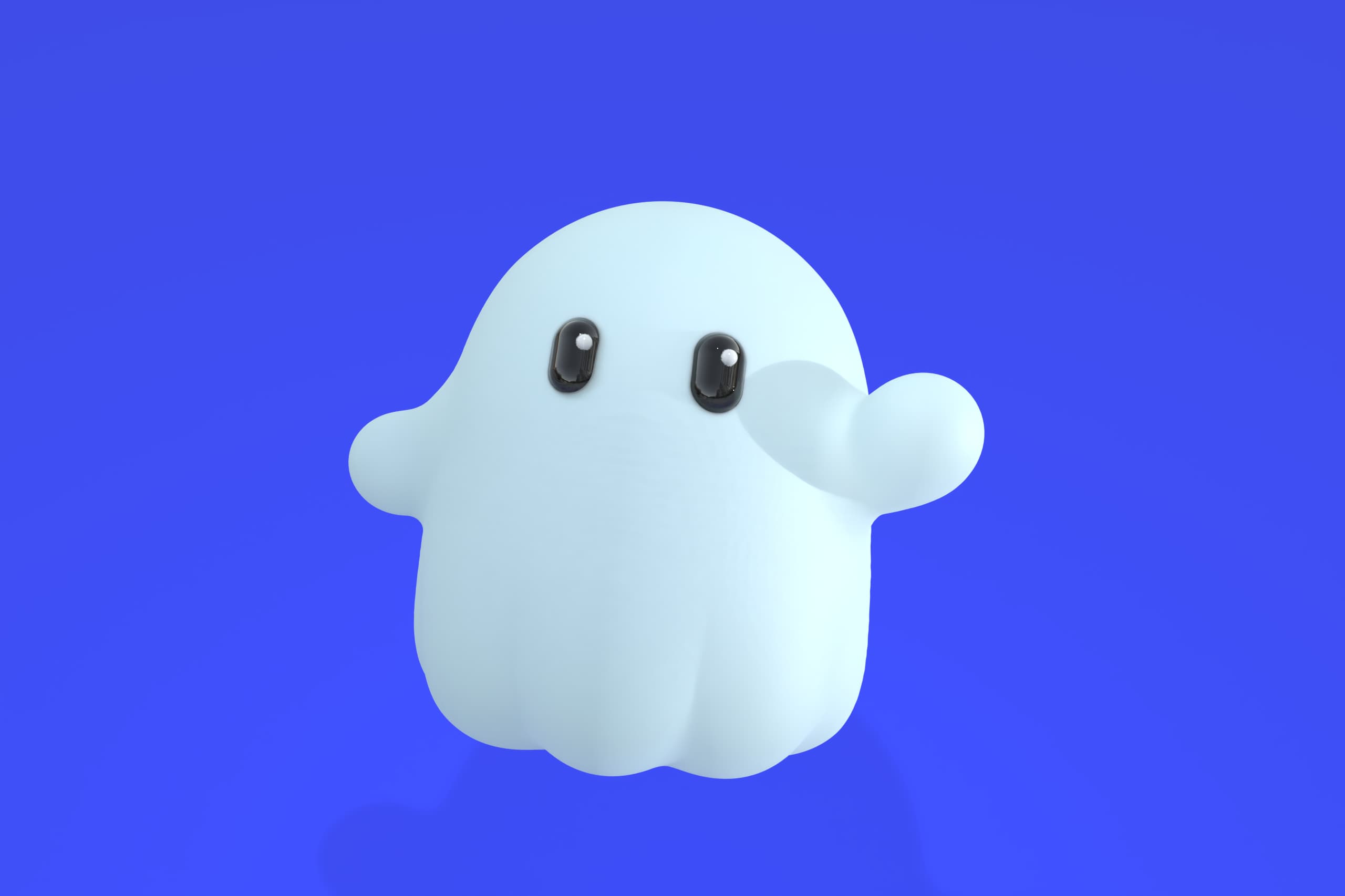 おばけのキャラクターの3DCG